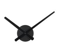 PATIKIL 3D Horloge Aiguilles, 1 Ensemble DIY Grand Mur Horloge Mouvement Accessoires 6mm Axe Longueur pour 19mm Horloge Cadran Épaisseur Noir