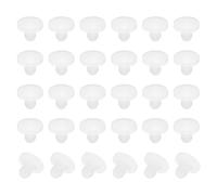 PATIKIL 3mm Diamètre Silicone Rond Snap, 30 Pièces en Type Verrouillage Mobilier Trou Bouchon Bouton Protecteur Couvercle Tête Convient pour Trou de 2,5-3mm, Translucide