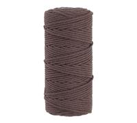 PATIKIL 3mm x 109 Yard Corde en Macramé, Corde de Fil de Coton Coloré pour Macramé à 4 Brins Torsadés pour Suspendeur de Plantes, Attrape-Rêves, Fournitures de Tricot DIY, Marron