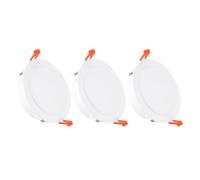PATIKIL 3Pack Plaque De Plafond À Ressort 5.2", Cache-Trou Encastré Pour Luminaire Montage Mur Plaque Décorative Avec Attache Pour Ouvertures Rondes De Plafond En Verre 4.2-4.9", Blanc