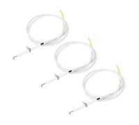 PATIKIL 3pcs Céramique Étincelle Électrode Allumeur avec Câbles de Rechange pour BBQ Grill et Gaz Grill Modèles
