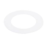 PATIKIL 4,25" ID 6,77" OD Gaffe Anneaux pour Encastré Lumière, Brillant Blanc Gaffe Garniture Anneau Éclairage Luminaire pour Plafond Mur Encastré Cannete Luminaires