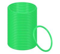 PATIKIL 4.3 Pouces Anneaux Lancer Plastique pour Bouteilles, 24 Pack Anneaux Carnaval Plastique pour Pratique Vitesse l'Agilité Plein Air, Faveur Fête, Vert