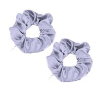 PATIKIL 4.33 Inch Zipper Scrunchie, 2 Pcs Silk Satin Hidden Pocket Scrunchie Elastic Hair Bands Soft Hair Ties Bracelet For Money Keys Hiding Women Thin Thick Hair Styling, Light Purple