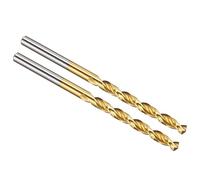 PATIKIL 4.5mm Foret Hélicoïdal, Mèche M42 8% Cobalt Acier Rapide, Tige Droite 135° Revêtement Nitrure de Titane (TiN) pour Métal Acier Inoxydable, Forets à Métaux à Haute Dureté, 2 PCS