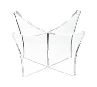 PATIKIL 4.7" Ballon Présentoir Support, Multifonction Acrylique Ballon Support Présentoir Support pour Football Panierball Volleyball Football Ballon Rugby, Transparent