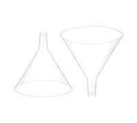 PATIKIL 4.7 Inch Entonnoir En Plastique Transparent, 2 Pcs Entonnoir Polyvalent À Large Ouverture Avec Long Bec Pour Remplir Bouteille D'eau Liquide Laboratoire Épices Poudre Huile