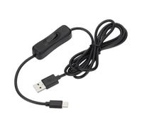 PATIKIL 4.92ft Câble USB De Prolongation Avec Interrupteur Marche/Arrêt, Type C Vers USB Mâle Support De Données Et Alimentation Électrique, Fil À 4 Cœurs Pour Bande LED, Ventilateur, Noir