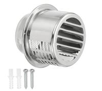 PATIKIL 4" Couverture de Vent en Acier Inoxydable 304, Grille de Vent Ronde Murale Extérieure avec Écran en Maille pour Extracteur de Ventilation Hvac Extérieur