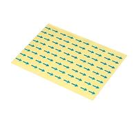 PATIKIL 4 Feuille Petit Flèche Autocollants 0,5x0,4" PET Auto Adhésif Bleu | Produit Inspection Défauts Indicateur pour Industriel Travail