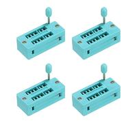 PATIKIL 4 Paquet Universel IC Essai ZIF Prise 14 Broche 2.54mm Pas | pour Microcontrôleur puces Panneau d'Interconnexion Programme IC's