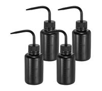 PATIKIL 4 Pcs 150ml 5oz Plastique Succulente Arrosage Bouteille Noir