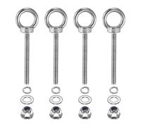 PATIKIL 4 Pcs Boulon À Oeil M6 x 60mm Avec Épaulement Anneau De Levage