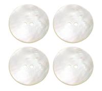 PATIKIL 4 Pcs Boutons Nacre 28mm, 2 Trou Boutons MOP Coquille Naturelle Pour Couture Vêtements Manteau Costume Chemise DIY Décoration Artisanale, Gris