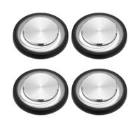 PATIKIL 4 Pcs Joystick De Jeu Mobile, Joystick De Controle De Jeu En Spirale Plaque Pour Ecran Tactile Avec Boite De Rangement Pour Mobile Tablet Smart Phone, Noir