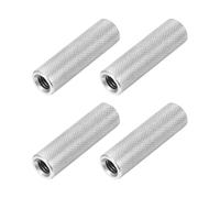 PATIKIL 4 Pcs M6 Ecrous Ronds Connecteurs. 0.39"OD x 1.38"H Rond Moleté