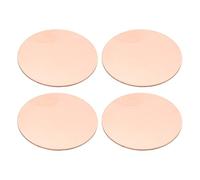 PATIKIL 4 Pcs Métal Estampage Blanks, 30mm Rond Estampage Étiquettes Nom Blanks Plaque Métal Disque Feuille Cercle Pour Gravure Laser Estampage Dog Tags, 0.8mm Épais, Ton Cuivre