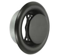 PATIKIL 4 Pouces Rond Diffuseur de Plafond, Couverture de Conduit de Vent D'Air Réglable en Métal pour Cuisine Salle de Bain Garage, Noir