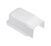 PATIKIL 4" PVC Décoratif Ligne Housse Mur Entrée Capuchon Tuyauterie Blanc