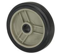 PATIKIL 4" Roues de Compresseur d'Air, Pièce de Rechange Universelle de Roue de Compresseur d'Air avec Trou de 0,5" de Diamètre pour Une Mobilité Facile, Beige