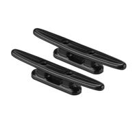 PATIKIL 4" Taquet de Quai en Nylon 2 Pièces Kayak Petit Taquet d'Amarrage pour Bateaux de Pont Marin Canoës Kayaks, Décoration, Noir