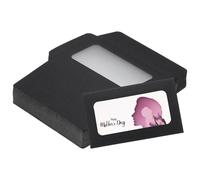 PATIKIL 4 x 2.4 Inch Enveloppe Carte Avec Fenêtre, 60 Pcs Mini Enveloppes Carte De Vœux Taille Carte De Crédit Enveloppes Vierges Pour Cadeaux En Argent Carte De Visite, Noir