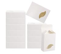 PATIKIL 4"x3"x1" Boîte en Papier avec Fenêtre, 30 Paquet Fait Maison Savon Boîtes Feuille Cadeaux Emballage Boîtes pour Anniversaire Noël DIY Artisanat, Blanc