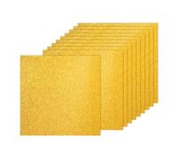 PATIKIL 40 Feuilles de Papier Cartonné Coloré, 30.5 * 30.5cm 250g Feuilles Brillants Épais pour Artisanat, Loisirs Créatifs, la Fabrication, Arts, Travaux Manuels, Pailleté Or Intense
