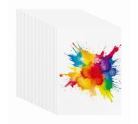 PATIKIL 40 Feuilles Papier Aquarelle Coton 140lb/300 GSM Pressé Chaud Papier Peinture Aquarelle Pour Art Peinture Dessin Aquarelle Créateur, 10.63x7.68 Pouce