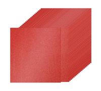 PATIKIL 40 Feuilles Papier Cartonné Pailleté Rouge Vif, 30.5x30.5cm 250gsm Carré Papier Cartonné Brillant pour Scrapbooking, Fabrication de Cartes, Projets de Bricolage, Fête