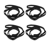 PATIKIL 43 inch Daisy Chain Straps, 4 Pack Strong Climbing Strap Adjustable Nylon Chain Sling with 8 Loops pour Aerial Yoga Hammock Swing, Black
