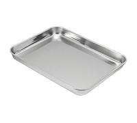 PATIKIL 430 Inox Acier Assiette, 26x20cm Rectangulaire Plat Type Laboratoire Instrument Outil