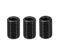 PATIKIL 45# Carbone Acier Fileté Réparation Insert Écrou, 3pcs M12x1,75 Femelle à M16x2 Mâle Élevé Résistance Vis Manchon Inserts Réducteur Écrou Adaptateur Réducteur 25mm