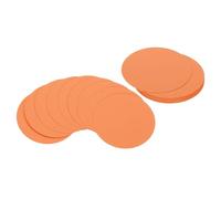 PATIKIL 4inch Cercle Carton, 25Pcs Forme Ronde Découpages Papier Carton Épais Sous-verres pour Projets DIY Décoration de Tableau d'Affichage en Classe, Orange