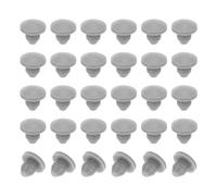 PATIKIL 4mm Diamètre Silicone Rond Snap, 30 Pièces en Type Verrouillage Mobilier Trou Bouchon Bouton Protecteur Couvercle Tête Convient pour Trou de 2,5-4mm, Gris