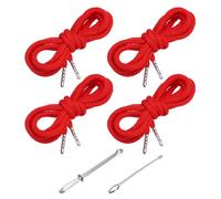 PATIKIL 4pcs Cordons À Lacets 130cm / 51 Pouces Rouge | Cordons De Remplacement Avec 2pcs Enfileurs Faciles Pour Shorts Pantalons Vestes Manteaux Survêtements Hoodie