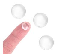 PATIKIL 4Pcs Diamètre 10mm Lentille Plate Convexe, Hauteur 4.5mm PMMA Acrylique LED Optique Lisse Lentille Convexe Condenseur Avec Bord Pour Lampe Torche Voiture Vélo Phare, Transparent