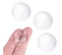 PATIKIL 4Pcs Diamètre 29mm Lentille Plate Convexe, Hauteur 8.7mm PMMA Acrylique LED Optique Lisse Lentille Convexe Condenseur Avec Bord Pour Lampe Torche Voiture Vélo Phare, Transparent