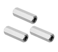 PATIKIL 5/16"-18 UNC Ecrou Hexagonal en Acier Inoxydable 304, 3Pcs 40mm Longueur Écrous de Raccordement Hexagonaux Tige Entièrement Filetée, Fixations de Connecteur à Goujons, Argenté