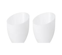 PATIKIL 5,3" Haut 4,3" Diamètre 1,2" Ajusteur Plastique Abat-jour, 2 Paquet Plastique Lampe Abat-jour Remplacement Ampoule Lumière Cache pour LED Plancher Lampe Table Lampe Blanc