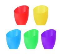 PATIKIL 5,3" Haut 4,3" Diamètre 1,7" Ajusteur Plastique Abat-jour, 5 Paquet Plastique Lampe Abat-jour Remplacement Ampoule Lumière Cache pour LED Sol Lampe Table Lampe 5 Couleur