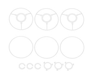 PATIKIL 5.5 Pouces Anneau D'Abat-Jour, 3 Ensemble Cadre D'Abat-Jour avec Adaptateur E27 vers E26 ou E17 Cadre D'Abat-Jour en Fil pour Abat-Jour Tambour Diy Lampe de Table Lampe de Sol