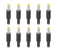 PATIKIL 5,5x2,1mm DC Mâle Prise Alimentation Alimentation Extrémités, 10 Paquet DIY DC Baril Connecteur Remplacement, Jaune