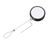 PATIKIL 5 Ft Câble de sécurité Rond avec verrou de Cordon de télécommande rétractable, Noir (Boucles de verrou)