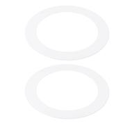 PATIKIL 5" ID 7.48" OD Gaffe Anneaux pour Encastré Clair, 2 Paquet Brillant Blanc Gaffe Garniture Anneau Éclairage Luminaire pour Plafond Mur Encastré Cannete Luminaires