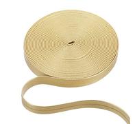 PATIKIL 5 m x 10 mm L x W Corde Plate en Cuir Bande De Garniture en Cuir Or | Pour Divers DIY Artisanat Oreillers Bandes Pour Cheveux Courtepointes Sacs À Main Vêtements