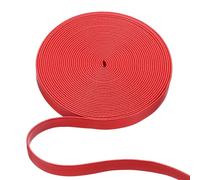 PATIKIL 5 m x 10 mm L x W Cordon Plat en Cuir pour Divers DIY Rouge