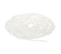 PATIKIL 5 mm Faux Perle Perles Guirlande, 16,4 Ft Perle Ficelle Chaîne Perle Rouleau pour Artisanat Mariage Fête Maison Décoratif Bijoux Fabrication Noël Arbre, Blanc