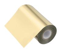 PATIKIL 5"x400pieds Papier de Transfert à Chaud, Rouleau de Papier de Feuille de Timbrage à Chaud pour Cuir DIY Logo Décoration Artisanale Emballage Scrapbook Carte, Or Clair