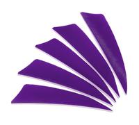 PATIKIL 50 Pcs Plumes de Flèche 3 Pouces Violet pour Tir sur Cible DIY | Plume de Dinde Fletch Aile Gauche